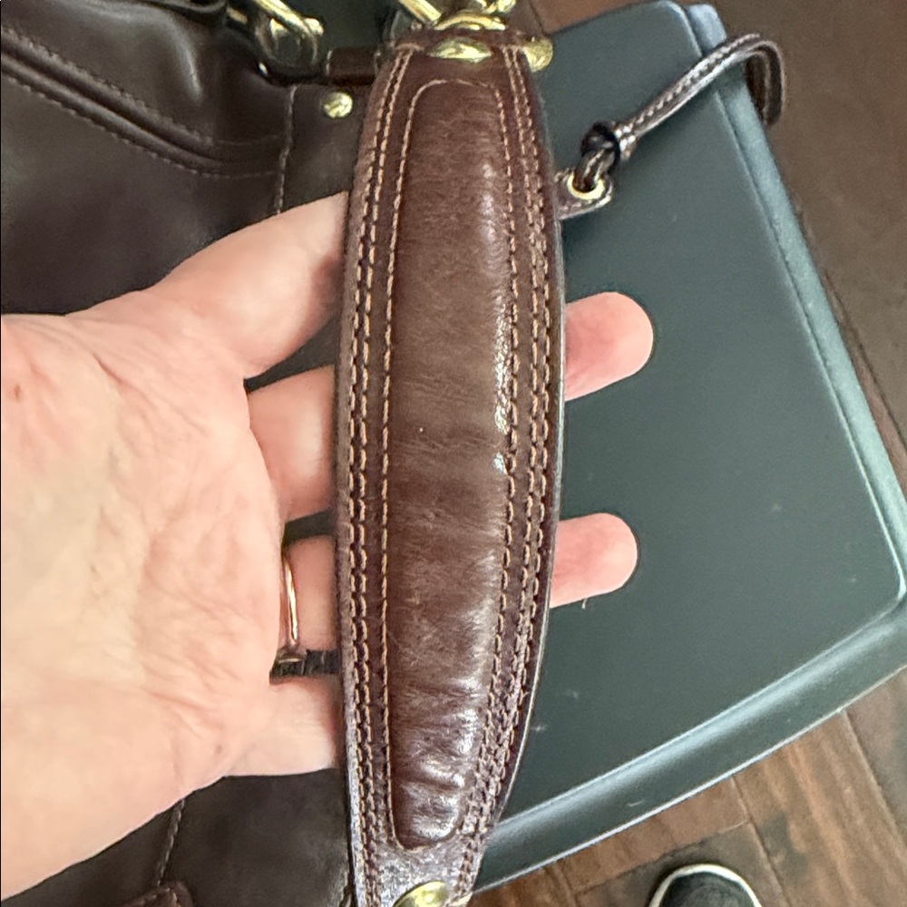 Coach Zoe Leather Shoulder Hobo Bag - Brown June 2009 - Picture 15 of 15